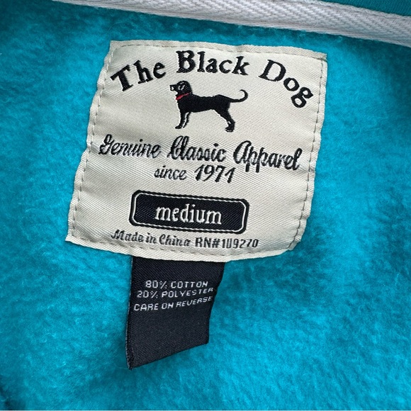 The Black Dog Ladies Classic Full Zip Hoodie - Blue - Picture 8 of 10